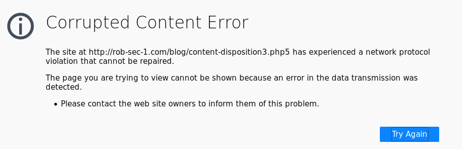 Duplicate Content-Disposition